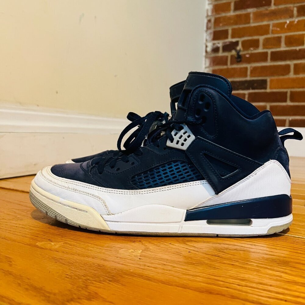 Jordan Spizike Midnight Navy Men’s Size 13 - Picture 5 of 16